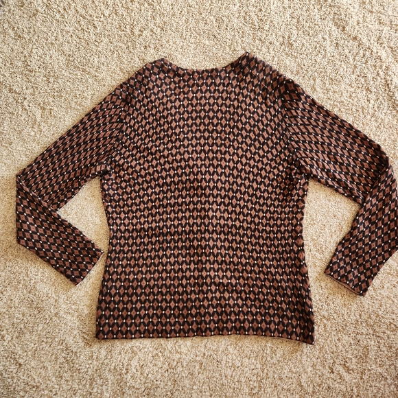 NWT Charter Club Cardigan Size Medium Petite Colors Brown Black & Tan - Picture 6 of 7